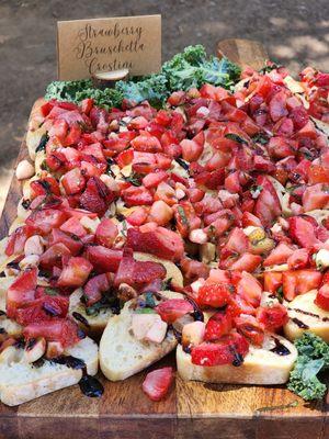 Strawberry and Fresh Mozzarella Bruschetta