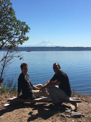 Camping on Maury Island.