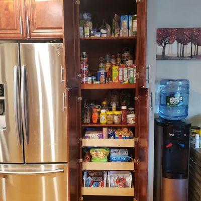 Kitchen cabinets installation, set up and organization