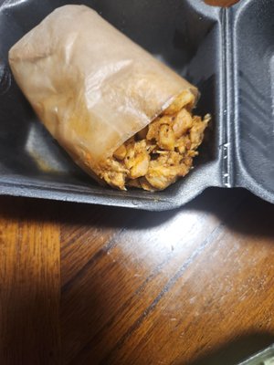 Buffalo chicken wrap