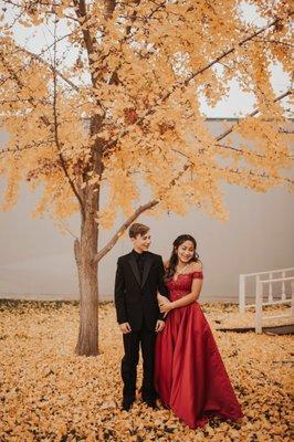 Red gown