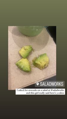 Avocado on A Salad Creation of Your Own