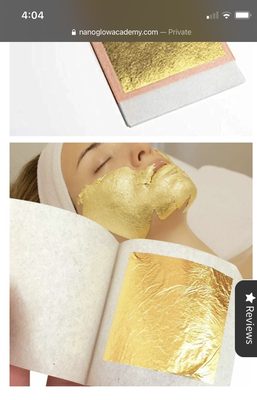 Our 24k gold facial with nanoneedling!