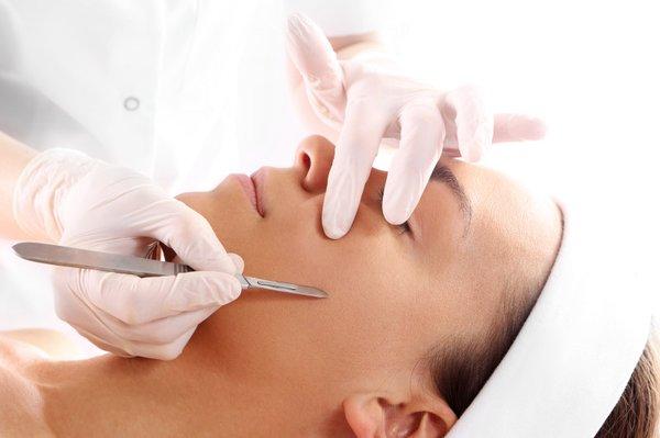 Dermaplaning, a quick mechanical exfoliation, that will  remove dead skin cells