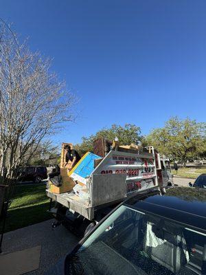 Residential junk removal in Odessa, FL.