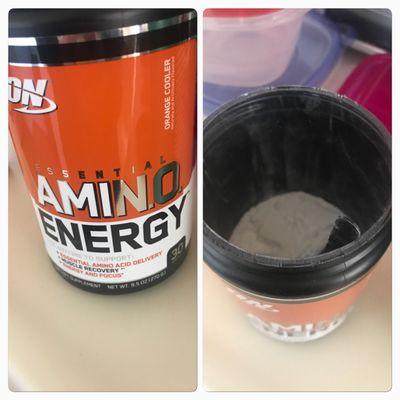 Wow. Just opened it. Never tried this brand. What a rip off. You think oh wow that's a lot of amino energy no it's not even half the bottle.