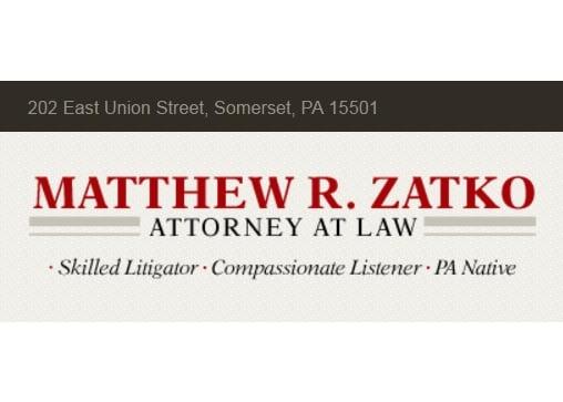 PA attorney Matt Zatko is a skilled litigator and a compassionate listener.