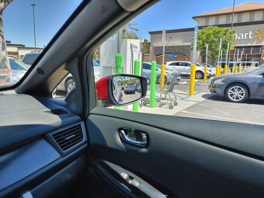 Just more carts blocking the charging areas