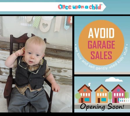 No Need To Spend Your Weekends Garage Saling...Come See Us For Best Savings.  And Sell Your Kids' Gently Used Items To Us For Cash!