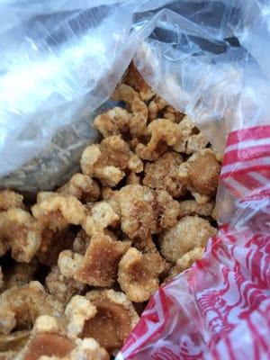 Fried pig skin