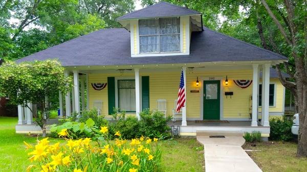 Built in 1900, The Brooks House was one of the first homes to be in the this part of town.