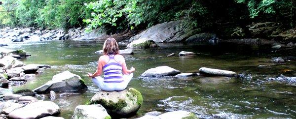 The Little Pigeon River behind my studio