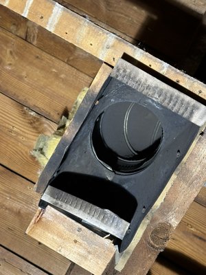 Burnt duct work