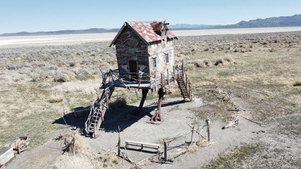 A witches house... if you blink it may run away