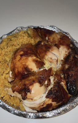 chicken x arroz con gandules