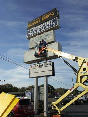 banner installation