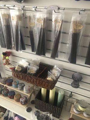 Handmade incense and candles