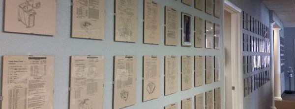 CDN interior shot of patents wall