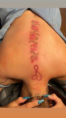 Spine tattoo