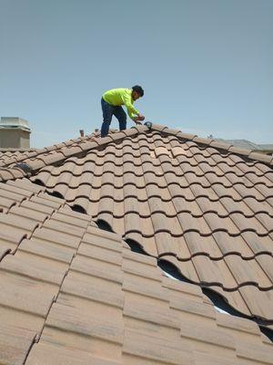 Tile roof repair