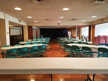 Venue space for meetings, lunches, dinners. Capacity 215.