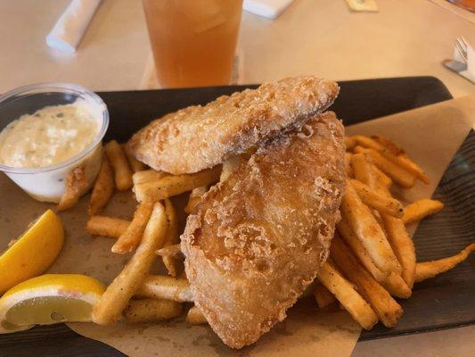 fish and chips. Yes!