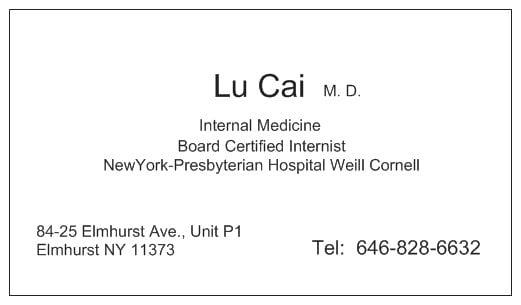 Lu Cai,MD