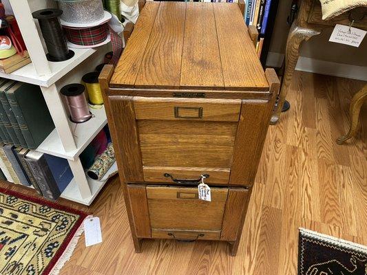 Antique file cabinet