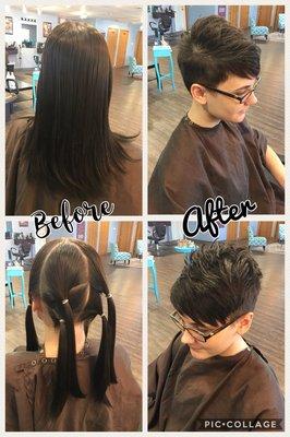 Hair donation to Children with Hair Loss.