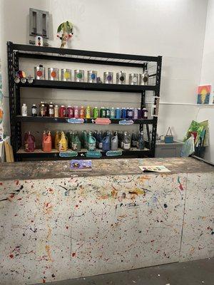 Paint area