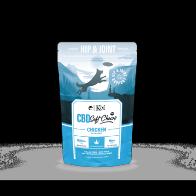 Keep that pep in your pup's step. Formulated for daily mobility and natural relief support, Koi Hip & Joint CBD Soft Chews!