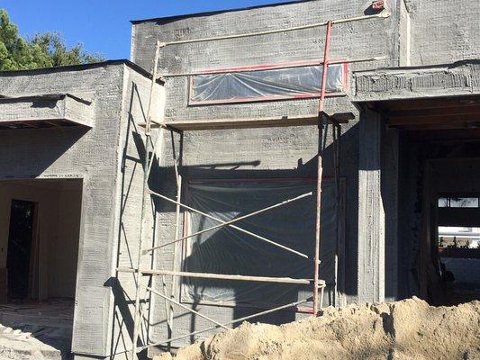 Stucco job in Sherman oaks, CA