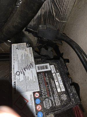 Exploded battery due to faulty battery charger overcharging battery. Gybe Marine - Marine Electrical - Hilton Head, SC. 843.781.8181