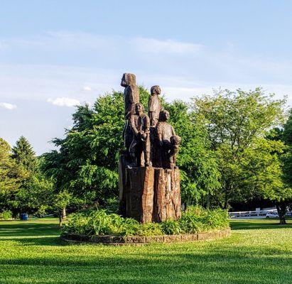 Sculpture near Entrance to York Township Park