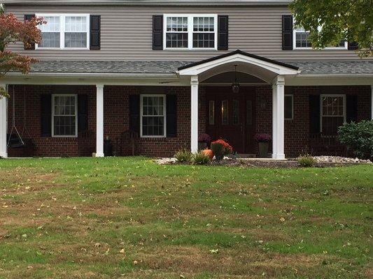 Siding and custom pillars