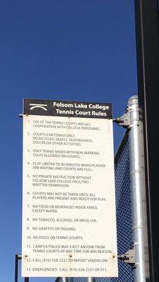 Court use rules