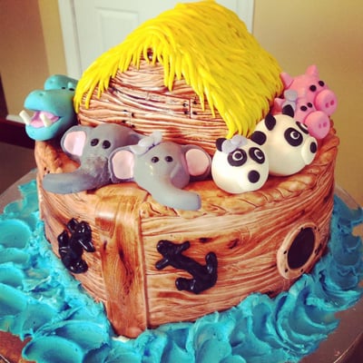 Noah's Ark Themed Cake