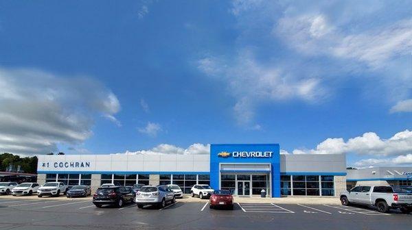 #1 Cochran Chevrolet showroom in Youngstown, OH