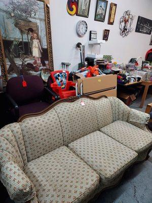 This antique couch would look great in any home. Only $200