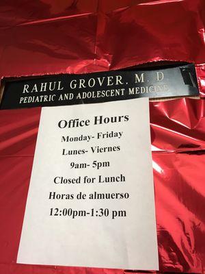 Dr. Grovers office