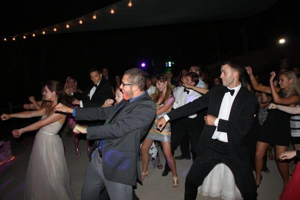 Getting out on the dancefloor with the Groom! Allyx and Jonathan Templeton, CA 5.23.15