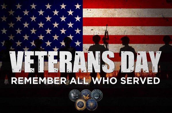 Happy Veterans Day!!!!
From OBO Auto Sales Inc.