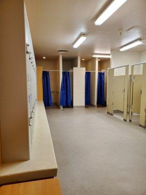 Women's Locker Room...lockers, restrooms, showers