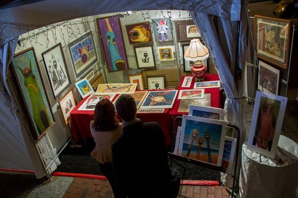 My booth at the Smithsonian Downtown Holiday Market in Wash DC