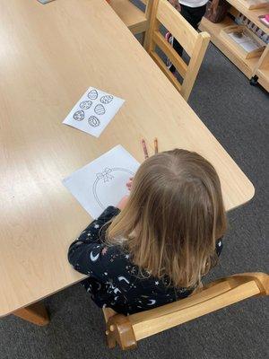 Easter basket coloring