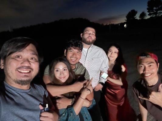 A selfie with our client after an engagement shoot : ) with Max Junio Photography