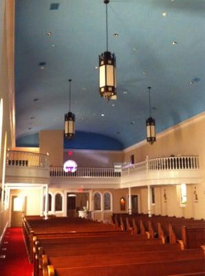 The interior of the church.