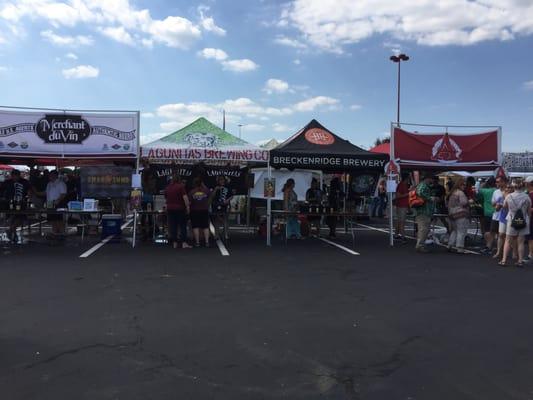 Left to right Avery Brewery, Breckenridge Brewery, Laguntas Brewing Co and Merchant du Vin