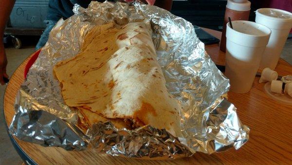 The legendary 5 pound breakfast taco!