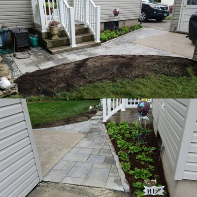 Techobloc patio/walkway addition